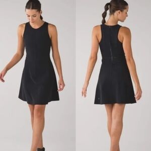 ♡ Lululemon Go Til Dawn Black Dress Sz 6 EUC